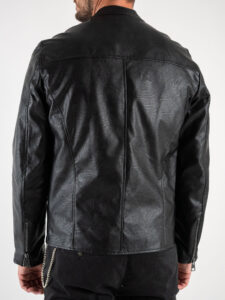IMPERIAL Giubbino in ecopelle con zip e tasche frontali U3025542 Nero (4)