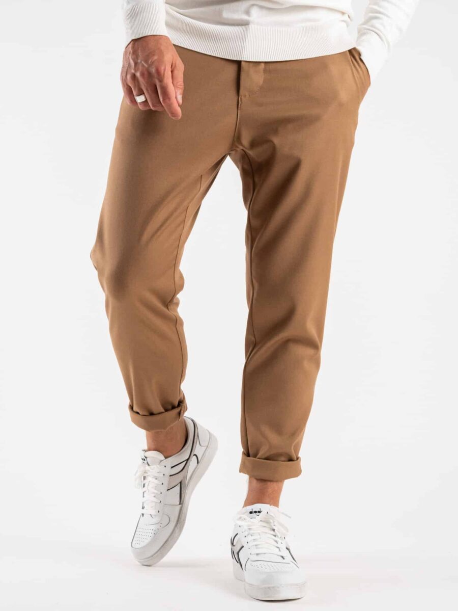 IMPERIAL Pantalone basico in poliviscosa PWB0EAI Camel