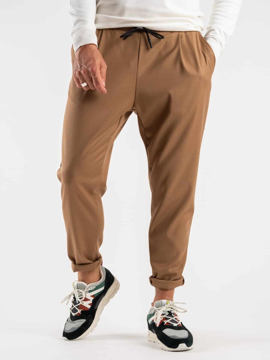 IMPERIAL Pantalone morbido in poliviscosa con coulisse PC8QEAI Camel