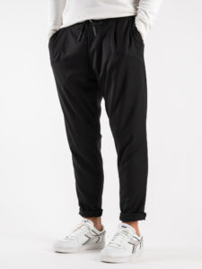 IMPERIAL Pantalone da abito morbido in poliviscosa con coulisse PC8QEAI Nero (2)