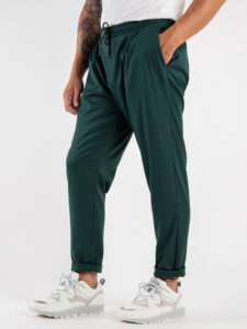 IMPERIAL Pantalone da abito morbido in poliviscosa con coulisse PC8QEAI Verdone (7)