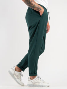 IMPERIAL Pantalone da abito morbido in poliviscosa con coulisse PC8QEAI Verdone (9)