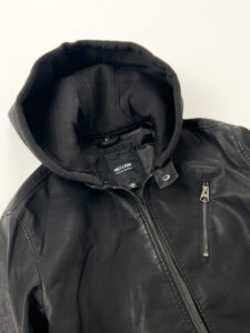 ONLY&SONS Giubbino in ecopelle con cappuccio rimovibile ANTONIO 22022605 Black (1)