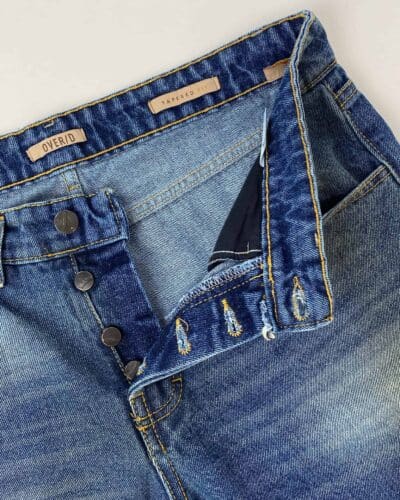 OVER D Jeans cropped senza rotture D09 Blu 5 1 OVER-D OVER-D Jeans cropped senza rotture D09 Blu