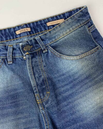 OVER D Jeans cropped senza rotture D09 Blu 6 1 OVER-D OVER-D Jeans cropped senza rotture D09 Blu