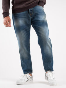 OVER-D Jeans cropped senza rotture D09 Blu (9)