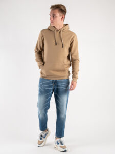 OVER-D Jeans cropped sfumato con piccole rotture D05 Azzurro (2)