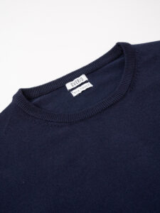 OVER-D Maglione girocollo basico M11 Blu (6)