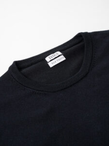OVER-D Maglione girocollo basico M11 Nero (8)