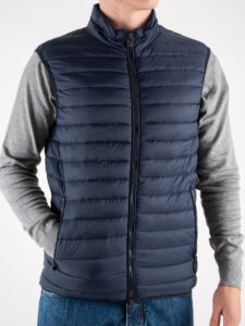 OVER-D Piumino smanicato con zip e tasche J01 BluRoyal (6)