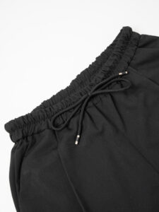 Pantalaccio morbido in poliviscosa con coulisse 5100 Nero11