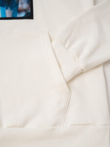 RESELL Felpa felpata con cappuccio e stampa MARADONA 284 bianco (9)
