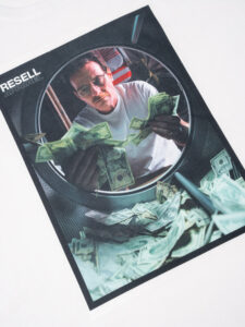 RESELL T-shirt in cotone con stampa BREAKING BAD 403 bianco (1)