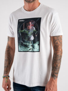 RESELL T-shirt in cotone con stampa BREAKING BAD 403 bianco (3)