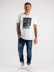 RESELL T-shirt in cotone con stampa BREAKING BAD 403 bianco (6)
