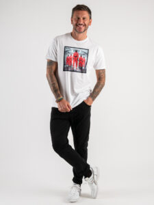 RESELL T-shirt in cotone con stampa SQUID GAME 364 bianco (5)