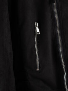 BERNA Chiodo in ecorenna con zip e tasche 223155 Nero (10)