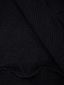 BERNA Felpa basica felpata con zip, cappuccio e logo 223086 Nera (2)