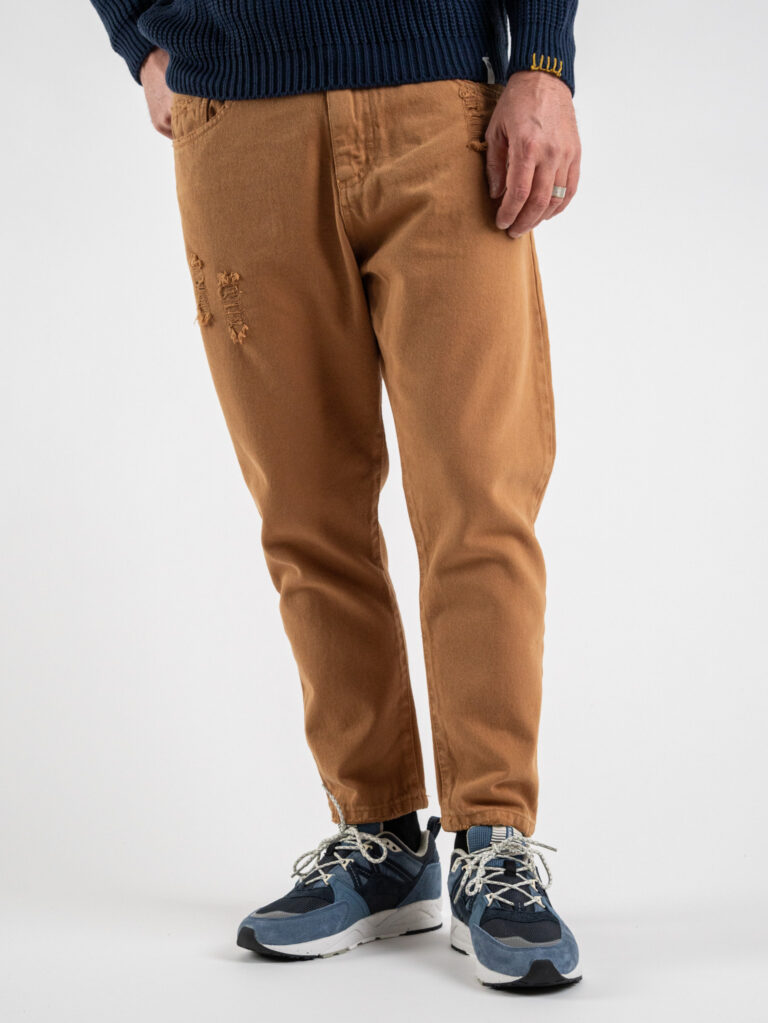 BERNA Jeans carrot rotture 220313 Caffelatte 1 BERNA BERNA Jeans carrot rotture 220313 Caffelatte