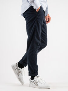 BERNA Pantalone chinos slim A:I Blu2