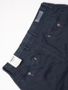 BERNA Pantalone chinos slim A:I Blu8