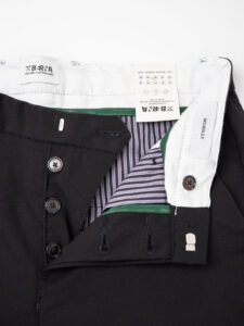 BERNA Pantalone da abito basico in tessuto tecnico 223082 Nero (4)