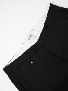 BERNA Pantalone da abito basico in tessuto tecnico 223082 Nero (5)
