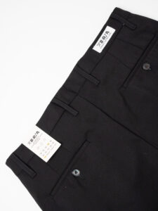 BERNA Pantalone da abito basico in tessuto tecnico 223082 Nero (6)