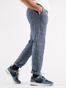 BERNA Pantalone da abito in fantasia quadri 223189 JeansDenim (3)