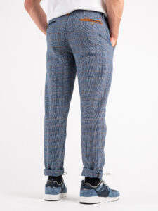 BERNA Pantalone da abito in fantasia quadri 223189 JeansDenim (4)