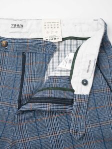 BERNA Pantalone da abito in fantasia quadri 223189 JeansDenim (5)