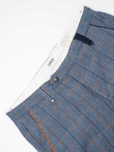 BERNA Pantalone da abito in fantasia quadri 223189 JeansDenim (6)