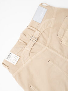 BERNA Pantalone morbido in cotone con pinces 223188 Coloniale (1)