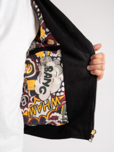 BL11 Chiodo leggero in eco camoscio BARBADO Nero (10)