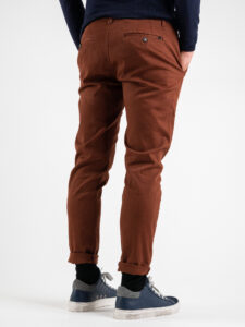 BL11 Pantalone chinos slim autunnoinverno Mattone (3)