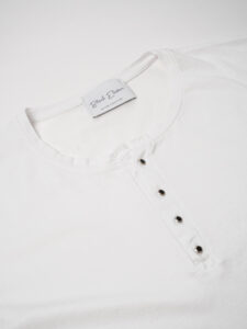 BL11 T-shirt serafino in cotone BL23 Bianca (1)