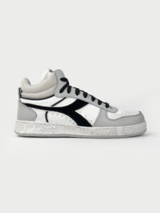 DIADORA Magic Basket Demi Cut Icona Leather White:Lunar Rock1