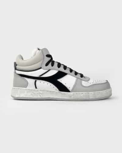 DIADORA Magic Basket Demi Cut Icona Leather WhiteLunar Rock1 Saldi