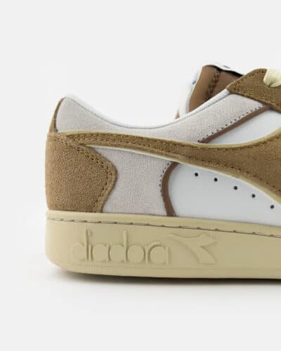 DIADORA Magic Basket Low Suede Leather whitebrown dijon5 DIADORA DIADORA Magic Basket Low Suede Leather white/brown dijon