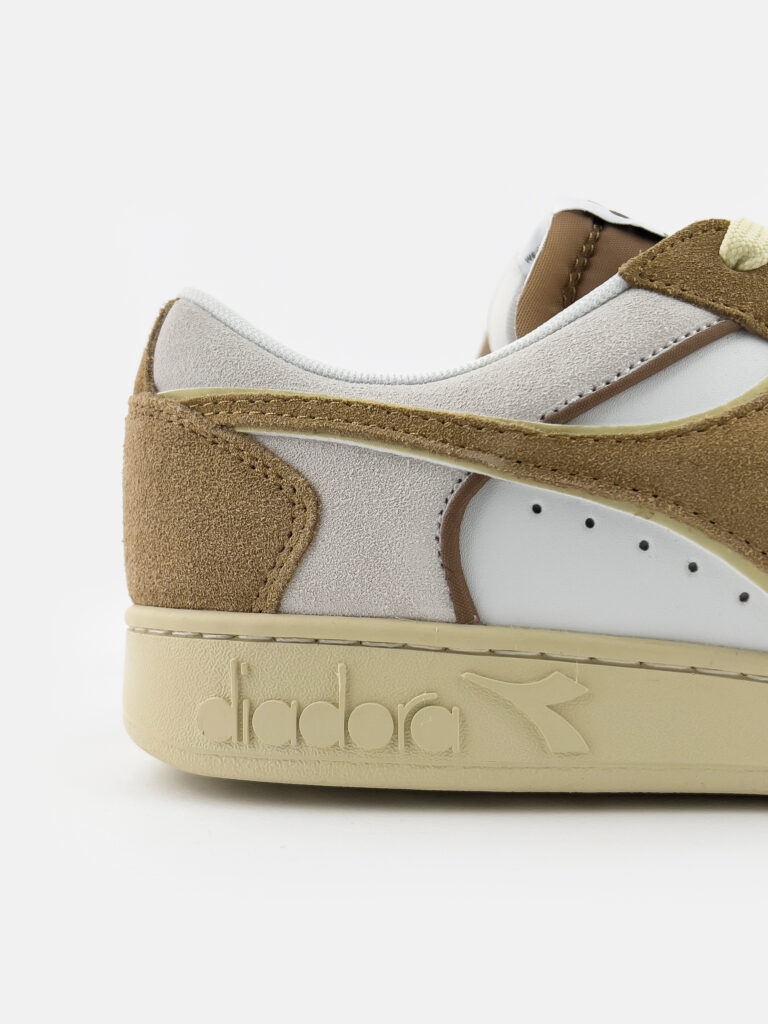 DIADORA Magic Basket Low Suede Leather whitebrown dijon5 DIADORA DIADORA Magic Basket Low Suede Leather white/brown dijon