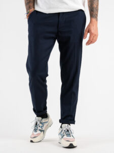 ESTASI Pantalone elegante in poliestere HOCKEY Blu (1)