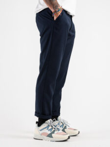 ESTASI Pantalone elegante in poliestere HOCKEY Blu (4)