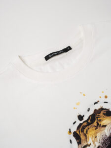 GIANNI LUPO T-shirt in cotone con stampa Statua:Poseidone GL520L Bianco2