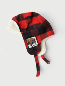 GOORIN BROS Cappellino modello aviatore scozzese con pacht bianca stampa BUFFALO2