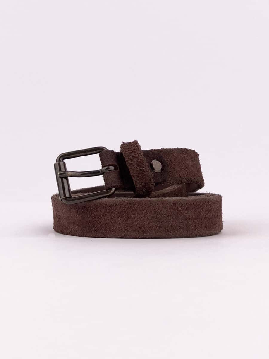 BL11 Cintura basica scamosciata 39BR Moro