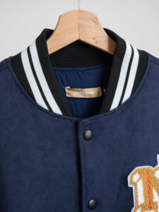 IMPERIAL Bomber varsity bicolore con maniche in ecopelle U3025492 Blu (10)