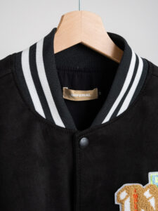 IMPERIAL Bomber varsity bicolore con maniche in ecopelle U3025492 Nero (9)