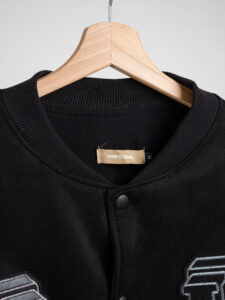 IMPERIAL Bomber varsity con maniche in ecopelle U3025495 Nero (10)