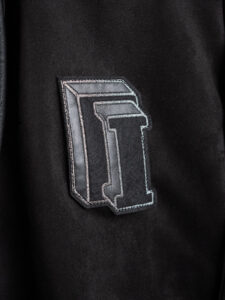 IMPERIAL Bomber varsity con maniche in ecopelle U3025495 Nero (11)