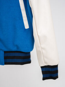 IMPERIAL Bomber varsity con maniche in ecopelle lavorata U3025546 Bluette (8)